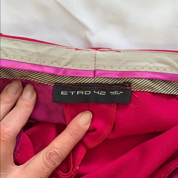 Etro fushia pants - Picture 5 of 10